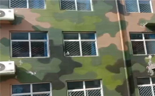 淮北墙面军用迷彩施工方案